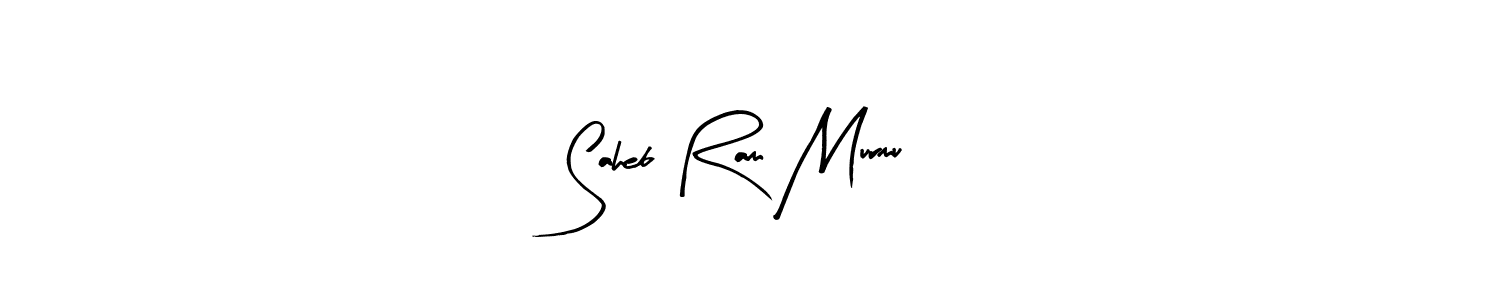 Create a beautiful signature design for name Saheb Ram Murmu. With this signature (Arty Signature) fonts, you can make a handwritten signature for free. Saheb Ram Murmu signature style 8 images and pictures png