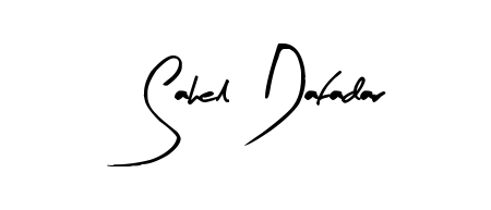 Create an unforgettable impression when signing with Sahel Dafadar name styled in Arty Signature typography. 100% free online generator. Sahel Dafadar signature style 8 images and pictures png