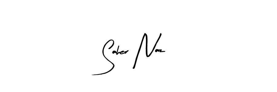 Design your own signature with our free online signature maker. With this signature software, you can create a handwritten (Arty Signature) signature for name Saher Naz. Saher Naz signature style 8 images and pictures png