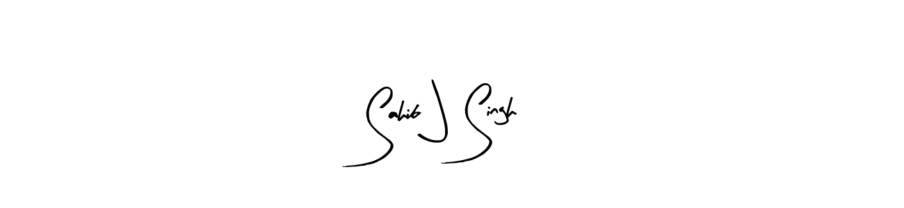 Also You can easily find your signature by using the search form. We will create Sahib J Singh name handwritten signature images for you free of cost using Arty Signature sign style. Sahib J Singh signature style 8 images and pictures png