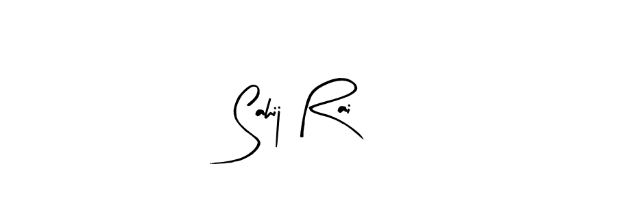 The best way (Arty Signature) to make a short signature is to pick only two or three words in your name. The name Sahij Rai include a total of six letters. For converting this name. Sahij Rai signature style 8 images and pictures png