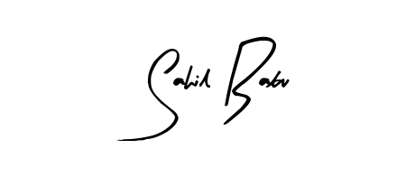 Make your name Sahil Babu memorable on every contract using Arty Signature autograph style. Instant transparent background export available. Sahil Babu signature style 8 images and pictures png