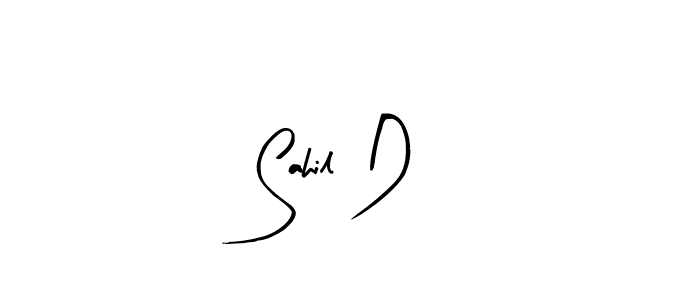 Use a signature maker to create a handwritten signature online. With this signature software, you can design (Arty Signature) your own signature for name Sahil D. Sahil D signature style 8 images and pictures png