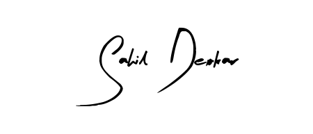 Similarly Arty Signature is the best handwritten signature design. Signature creator online. You can use it as an online autograph creator for name Sahil Deokar. Sahil Deokar signature style 8 images and pictures png