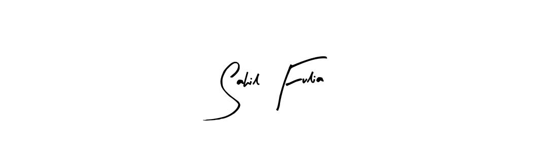 Make a beautiful signature design for name Sahil Fulia. Use this online signature maker to create a handwritten signature for free. Sahil Fulia signature style 8 images and pictures png