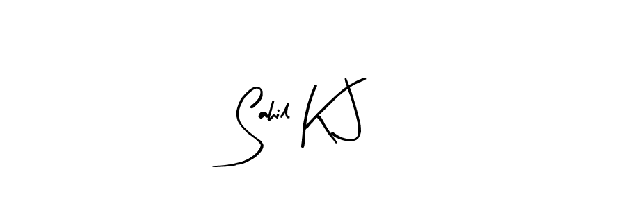 Create a beautiful signature design for name Sahil K J. With this signature (Arty Signature) fonts, you can make a handwritten signature for free. Sahil K J signature style 8 images and pictures png