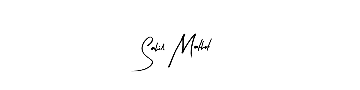 Design your own signature with our free online signature maker. With this signature software, you can create a handwritten (Arty Signature) signature for name Sahil Mathut. Sahil Mathut signature style 8 images and pictures png