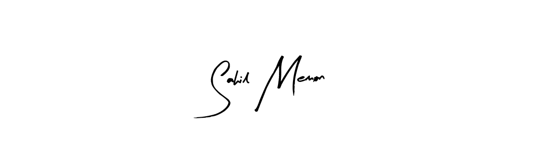 This is the best signature style for the Sahil Memon name. Also you like these signature font (Arty Signature). Mix name signature. Sahil Memon signature style 8 images and pictures png