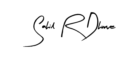 Get an exclusive digital autograph for Sahil R Dhurve. The Arty Signature typeface captures the charm of real penmanship on paper. Sahil R Dhurve signature style 8 images and pictures png