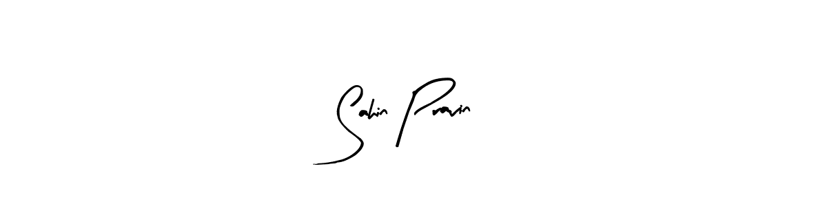 if you are searching for the best signature style for your name Sahin Pravin. so please give up your signature search. here we have designed multiple signature styles  using Arty Signature. Sahin Pravin signature style 8 images and pictures png