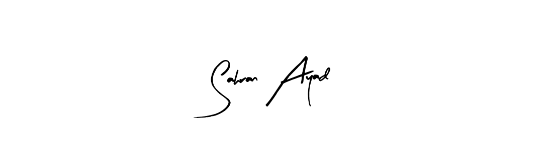 Also You can easily find your signature by using the search form. We will create Sahran Ayad name handwritten signature images for you free of cost using Arty Signature sign style. Sahran Ayad signature style 8 images and pictures png