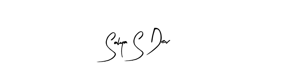 Sahya S Dev stylish signature style. Best Handwritten Sign (Arty Signature) for my name. Handwritten Signature Collection Ideas for my name Sahya S Dev. Sahya S Dev signature style 8 images and pictures png