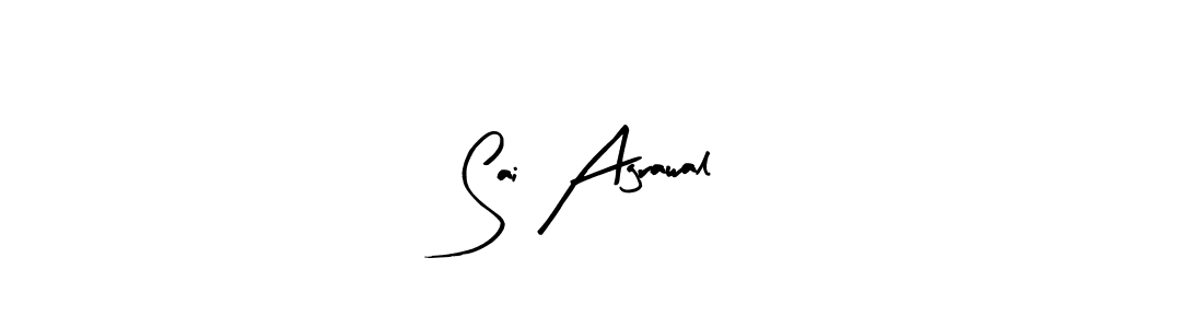 Make a beautiful signature design for name Sai Agrawal. With this signature (Arty Signature) style, you can create a handwritten signature for free. Sai Agrawal signature style 8 images and pictures png