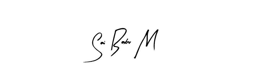 You can use this online signature creator to create a handwritten signature for the name Sai Babu M. This is the best online autograph maker. Sai Babu M signature style 8 images and pictures png