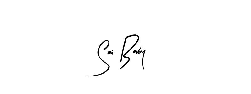 Arty Signature is a professional signature style that is perfect for those who want to add a touch of class to their signature. It is also a great choice for those who want to make their signature more unique. Get Sai Baby name to fancy signature for free. Sai Baby signature style 8 images and pictures png