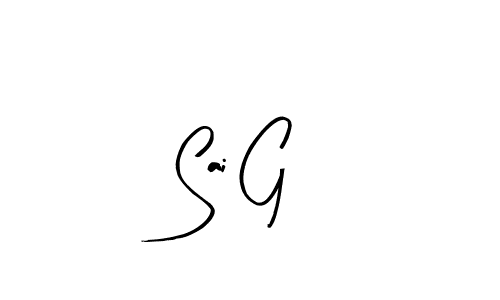 How to Draw Sai G signature style? Arty Signature is a latest design signature styles for name Sai G. Sai G signature style 8 images and pictures png