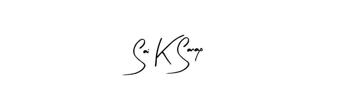 The best way (Arty Signature) to make a short signature is to pick only two or three words in your name. The name Sai K Sanap include a total of six letters. For converting this name. Sai K Sanap signature style 8 images and pictures png