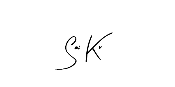 Use a signature maker to create a handwritten signature online. With this signature software, you can design (Arty Signature) your own signature for name Sai Ku. Sai Ku signature style 8 images and pictures png