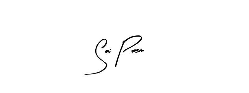 Use a signature maker to create a handwritten signature online. With this signature software, you can design (Arty Signature) your own signature for name Sai Prem. Sai Prem signature style 8 images and pictures png