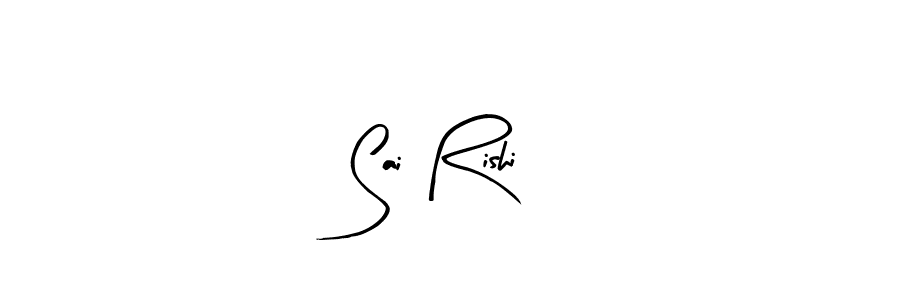 Use a signature maker to create a handwritten signature online. With this signature software, you can design (Arty Signature) your own signature for name Sai Rishi. Sai Rishi signature style 8 images and pictures png