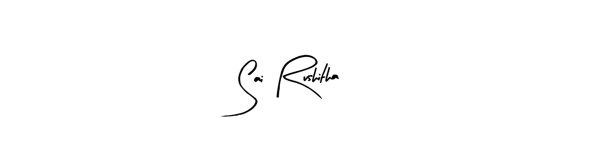 How to make Sai Rushitha signature? Arty Signature is a professional autograph style. Create handwritten signature for Sai Rushitha name. Sai Rushitha signature style 8 images and pictures png