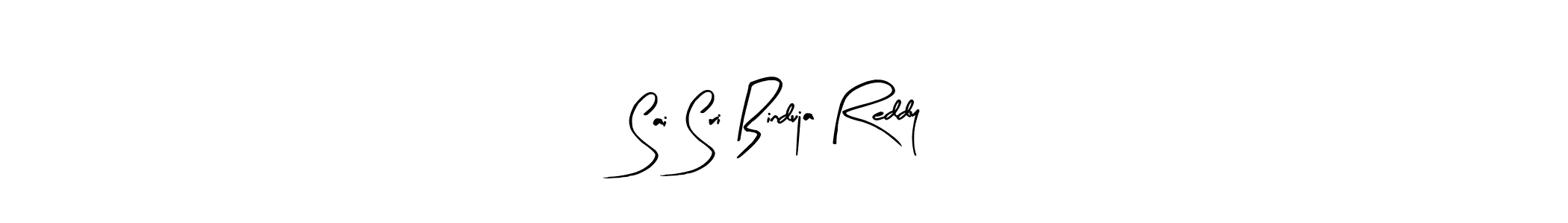 Use a signature maker to create a handwritten signature online. With this signature software, you can design (Arty Signature) your own signature for name Sai Sri Binduja Reddy. Sai Sri Binduja Reddy signature style 8 images and pictures png