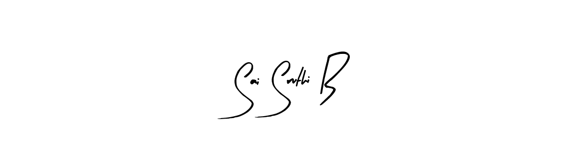 This is the best signature style for the Sai Sruthi B name. Also you like these signature font (Arty Signature). Mix name signature. Sai Sruthi B signature style 8 images and pictures png