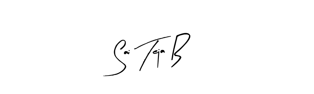 Design your own signature with our free online signature maker. With this signature software, you can create a handwritten (Arty Signature) signature for name Sai Teja B. Sai Teja B signature style 8 images and pictures png