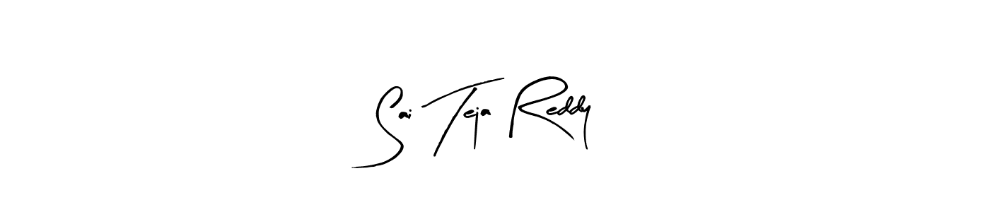 How to make Sai Teja Reddy name signature. Use Arty Signature style for creating short signs online. This is the latest handwritten sign. Sai Teja Reddy signature style 8 images and pictures png