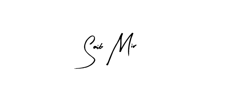 How to make Saib Mir name signature. Use Arty Signature style for creating short signs online. This is the latest handwritten sign. Saib Mir signature style 8 images and pictures png