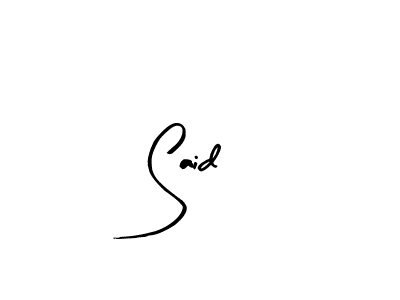 Create a beautiful signature design for name Said. With this signature (Arty Signature) fonts, you can make a handwritten signature for free. Said signature style 8 images and pictures png