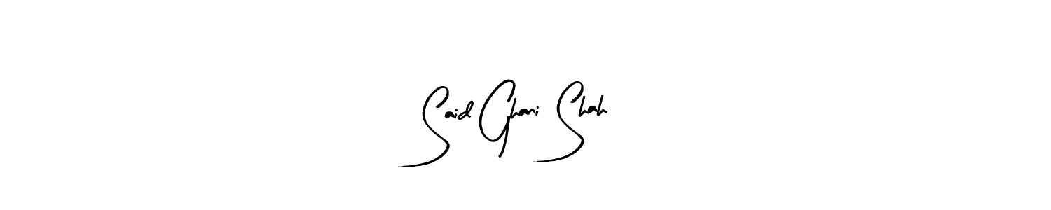 Said Ghani Shah stylish signature style. Best Handwritten Sign (Arty Signature) for my name. Handwritten Signature Collection Ideas for my name Said Ghani Shah. Said Ghani Shah signature style 8 images and pictures png