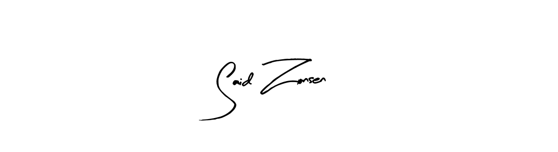 Also we have Said Zonsen name is the best signature style. Create professional handwritten signature collection using Arty Signature autograph style. Said Zonsen signature style 8 images and pictures png