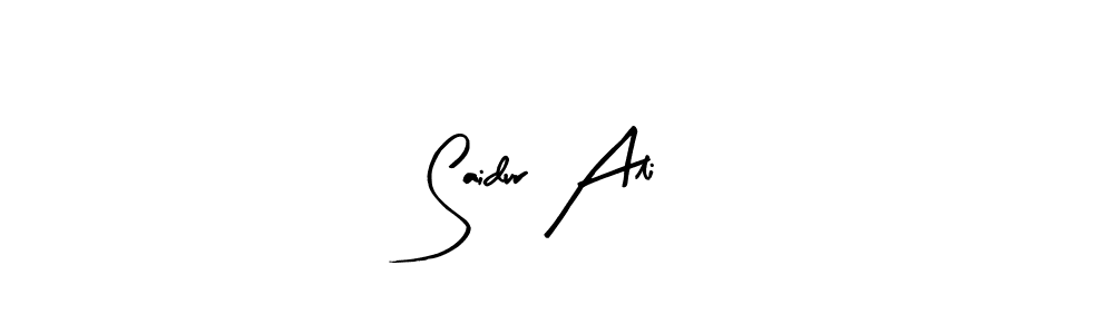 Create a beautiful signature design for name Saidur Ali. With this signature (Arty Signature) fonts, you can make a handwritten signature for free. Saidur Ali signature style 8 images and pictures png