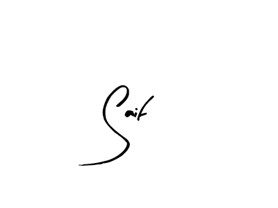 Design your own signature with our free online signature maker. With this signature software, you can create a handwritten (Arty Signature) signature for name Saif. Saif signature style 8 images and pictures png