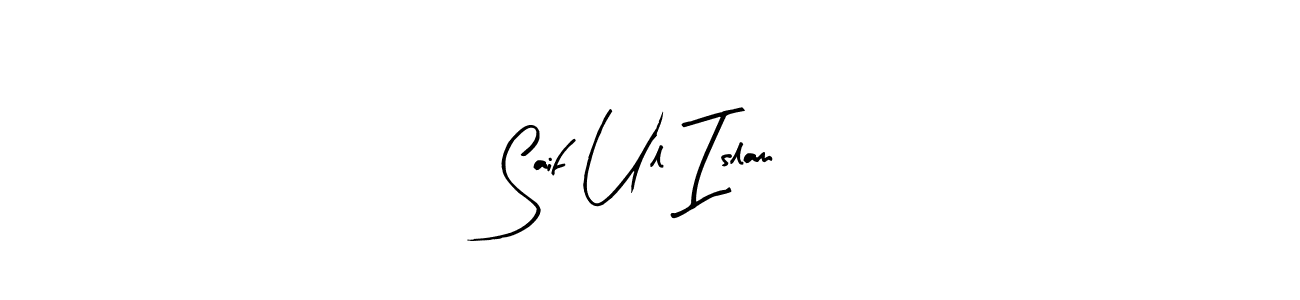 Make a beautiful signature design for name Saif Ul Islam. With this signature (Arty Signature) style, you can create a handwritten signature for free. Saif Ul Islam signature style 8 images and pictures png
