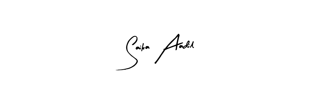 You should practise on your own different ways (Arty Signature) to write your name (Saika Aadil) in signature. don't let someone else do it for you. Saika Aadil signature style 8 images and pictures png