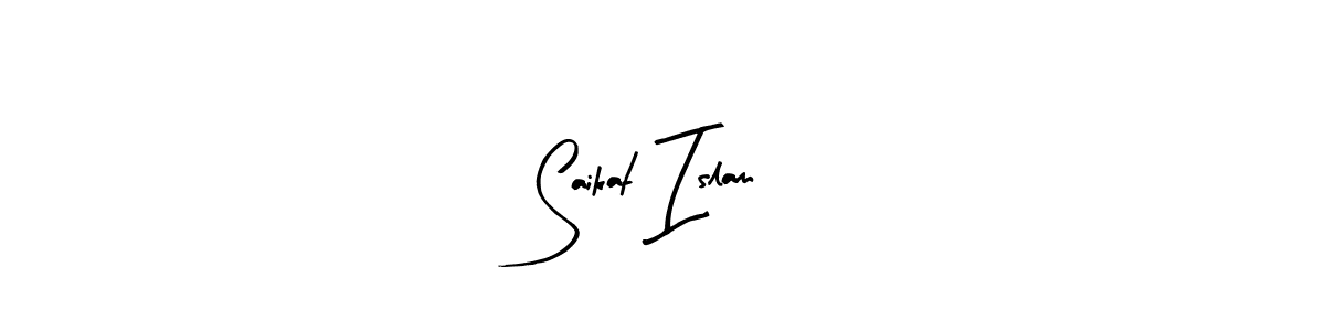 The best way (Arty Signature) to make a short signature is to pick only two or three words in your name. The name Saikat Islam include a total of six letters. For converting this name. Saikat Islam signature style 8 images and pictures png