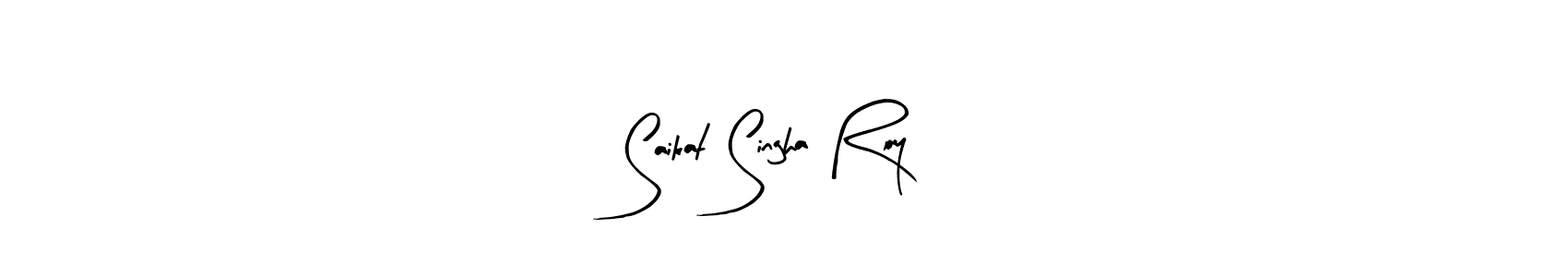 Create a beautiful signature design for name Saikat Singha Roy. With this signature (Arty Signature) fonts, you can make a handwritten signature for free. Saikat Singha Roy signature style 8 images and pictures png