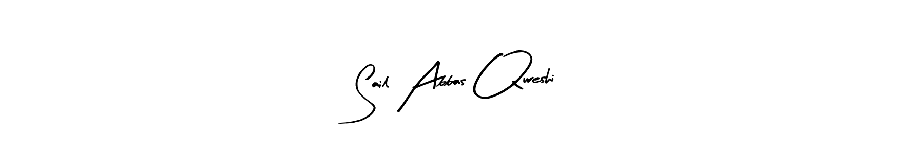 Sail Abbas Qureshi stylish signature style. Best Handwritten Sign (Arty Signature) for my name. Handwritten Signature Collection Ideas for my name Sail Abbas Qureshi. Sail Abbas Qureshi signature style 8 images and pictures png