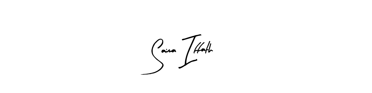 Use a signature maker to create a handwritten signature online. With this signature software, you can design (Arty Signature) your own signature for name Saima Iffath. Saima Iffath signature style 8 images and pictures png