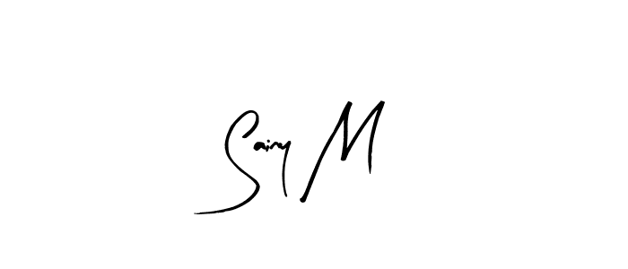 Also we have Sainy M name is the best signature style. Create professional handwritten signature collection using Arty Signature autograph style. Sainy M signature style 8 images and pictures png