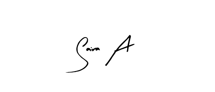 Here are the top 10 professional signature styles for the name Saira A. These are the best autograph styles you can use for your name. Saira A signature style 8 images and pictures png