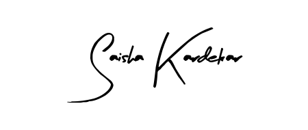 Give your name Saisha Kardekar an exquisite flair with the Arty Signature script font. Ideal for contracts, resumes, and formal letterheads. Saisha Kardekar signature style 8 images and pictures png