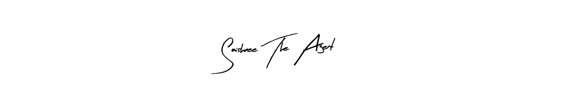 How to make Saishree The Agent name signature. Use Arty Signature style for creating short signs online. This is the latest handwritten sign. Saishree The Agent signature style 8 images and pictures png
