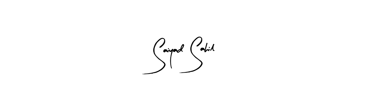 if you are searching for the best signature style for your name Saiyad Sahil. so please give up your signature search. here we have designed multiple signature styles  using Arty Signature. Saiyad Sahil signature style 8 images and pictures png