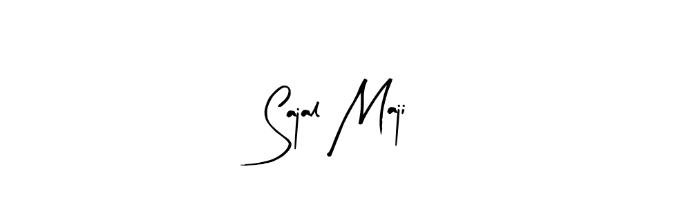 You should practise on your own different ways (Arty Signature) to write your name (Sajal Maji) in signature. don't let someone else do it for you. Sajal Maji signature style 8 images and pictures png