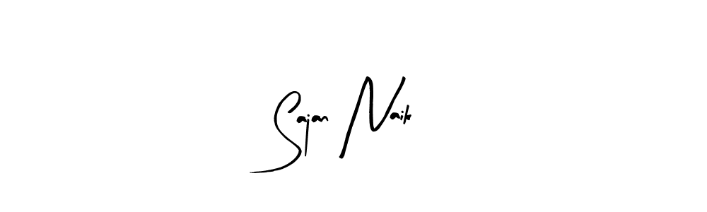 The best way (Arty Signature) to make a short signature is to pick only two or three words in your name. The name Sajan Naik include a total of six letters. For converting this name. Sajan Naik signature style 8 images and pictures png