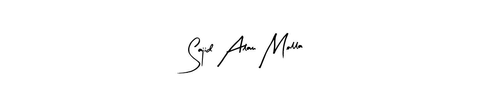 Use a signature maker to create a handwritten signature online. With this signature software, you can design (Arty Signature) your own signature for name Sajid Alam Molla. Sajid Alam Molla signature style 8 images and pictures png