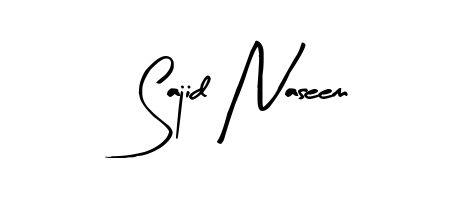 The Arty Signature handwriting style adds charm and authenticity to name Sajid Naseem. A wonderful choice for personal thank-you notes. Sajid Naseem signature style 8 images and pictures png